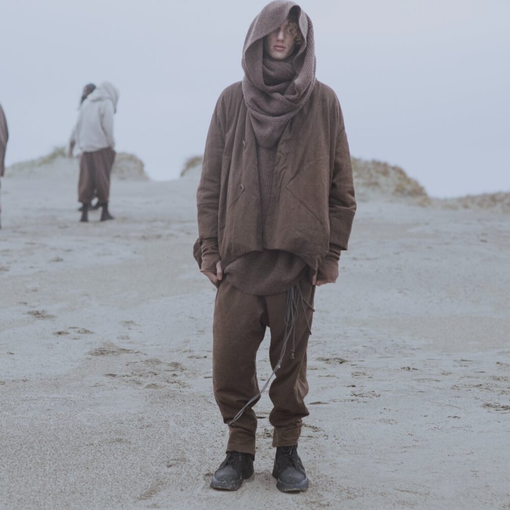 BNWT AW20 JULIUS "DUKKHA" DRAPE JACQUARD BLOUSON JACKET 2